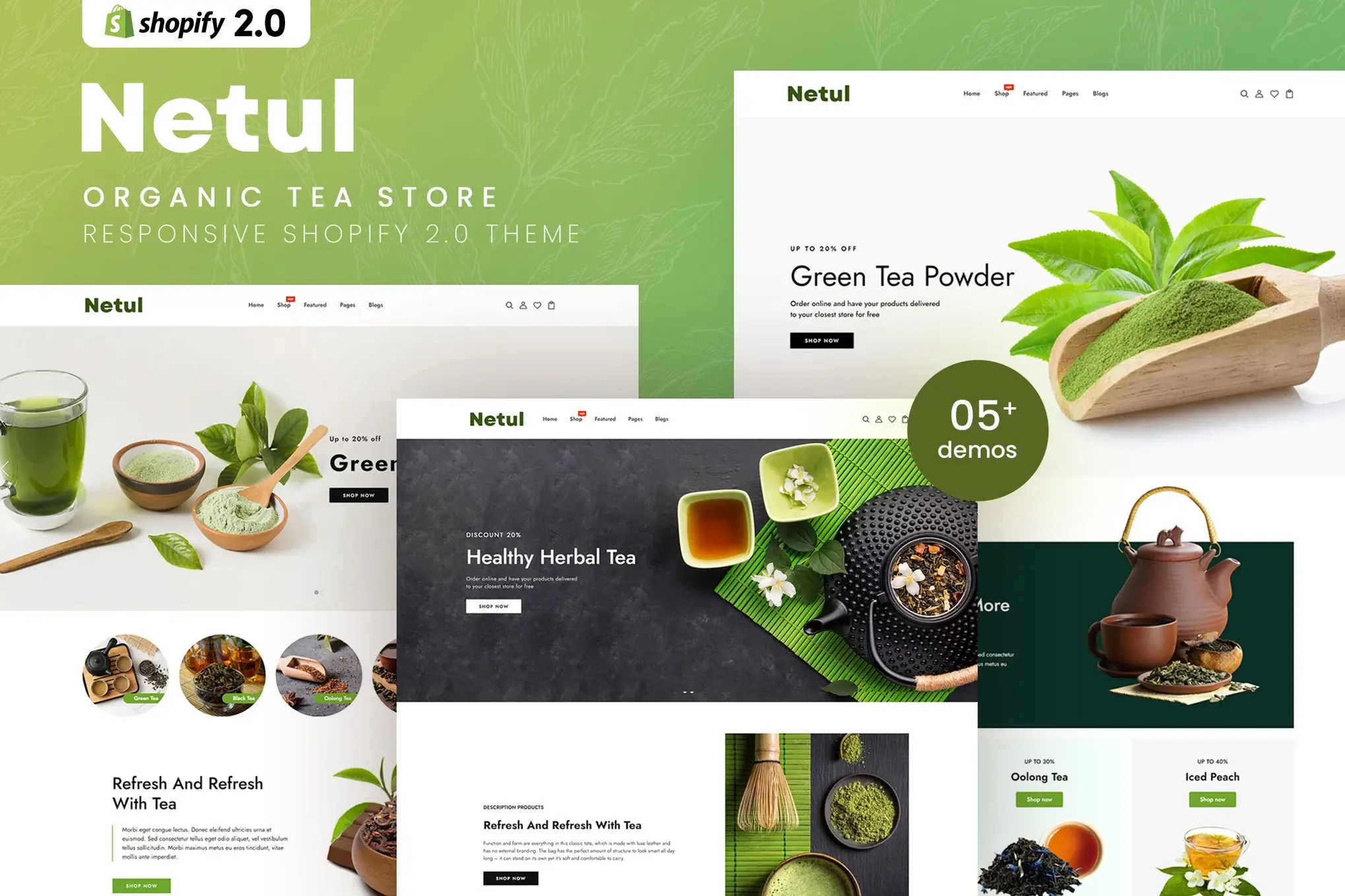 Netul - Organic Tea Store Shopify 2.0 Theme