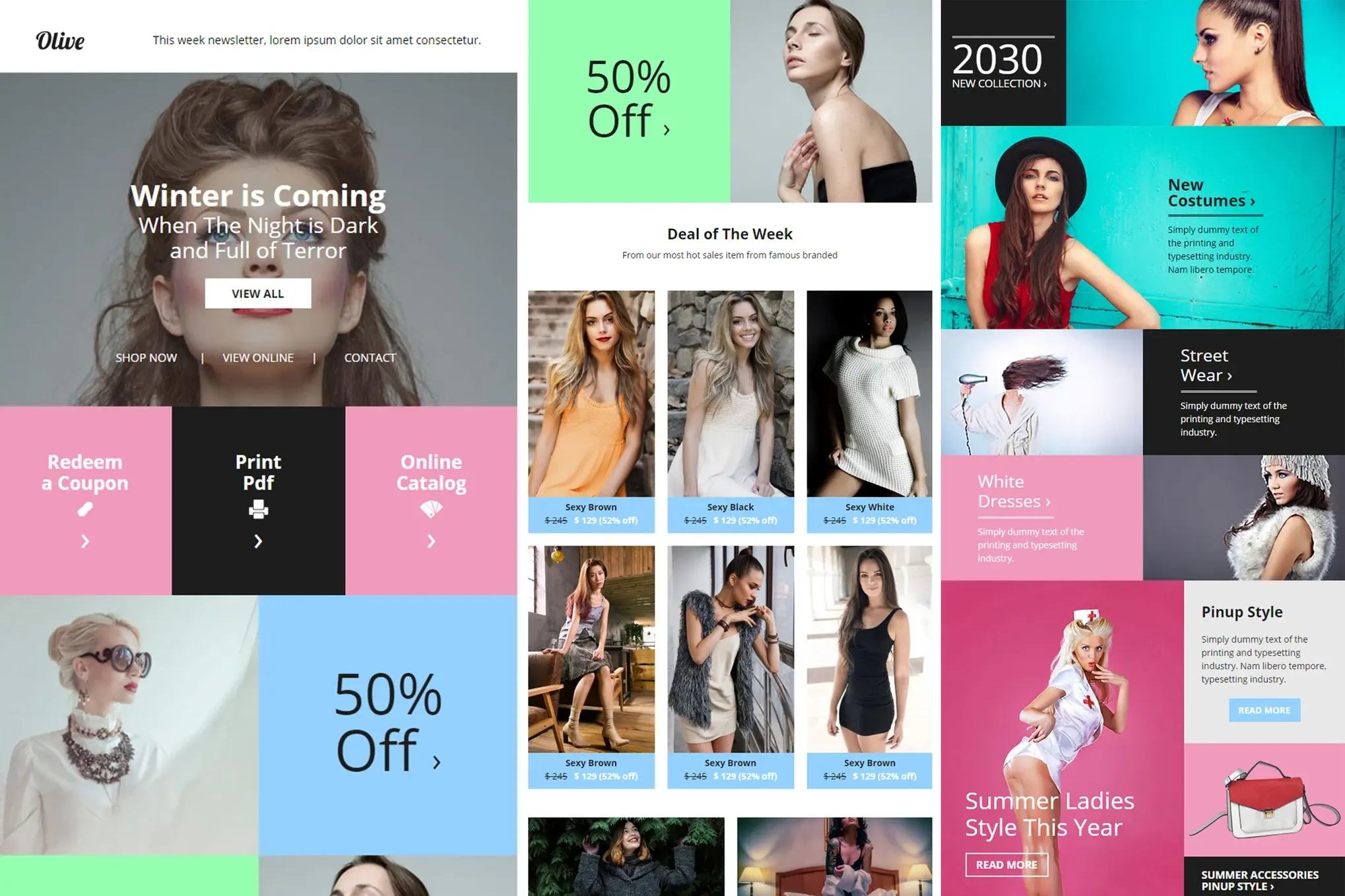 Olive - Fashion Ecommerce Email Newsletter