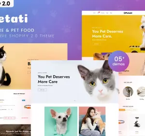 Petati - Pet Store & Pet Food Shopify 2.0 Theme