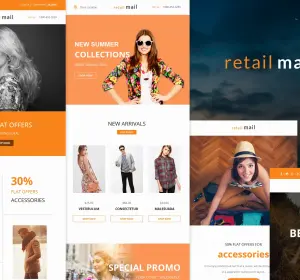 Retail Mail - Responsive E-mail Templates set