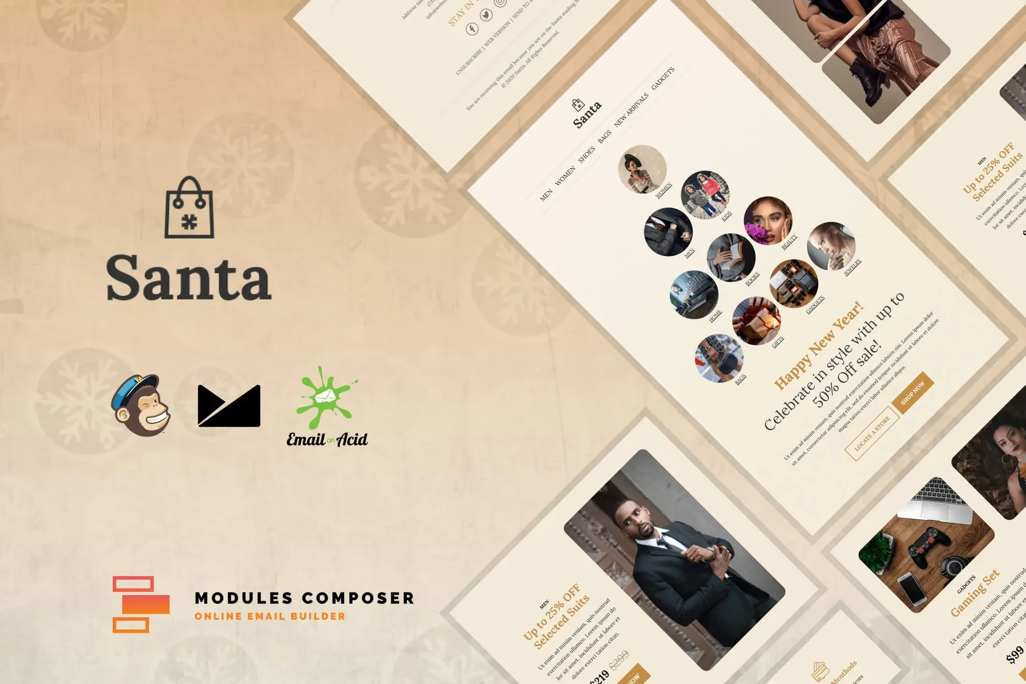 Santa - E-commerce Responsive Email Template