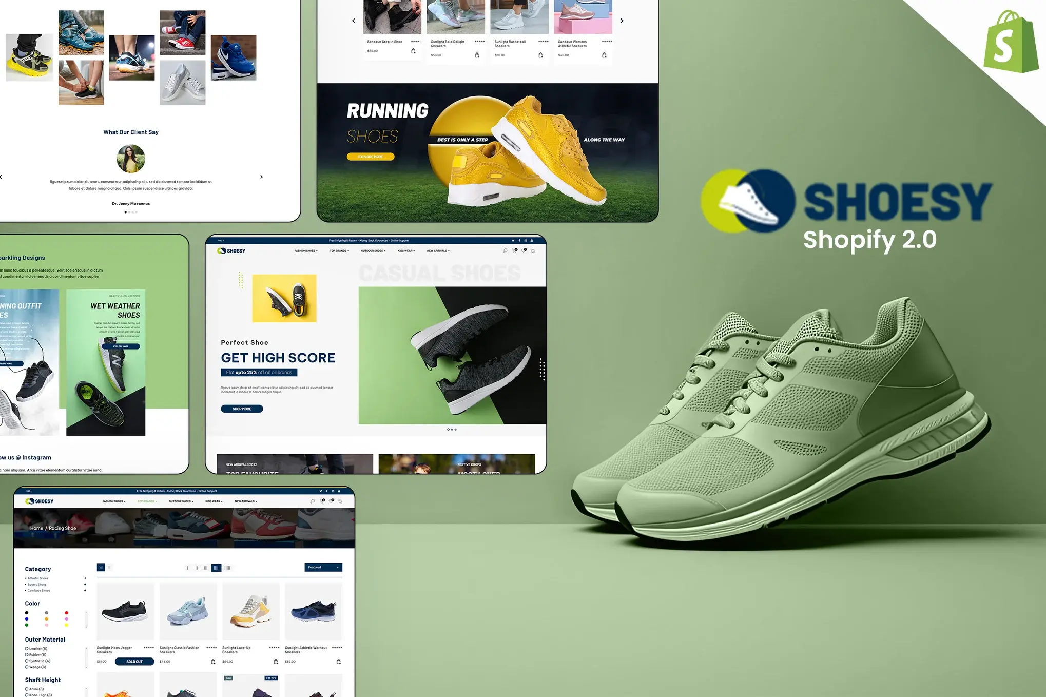 Shoesy - Footwear, Shoes Store Shopify Theme