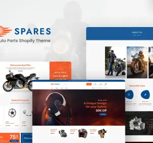 Spares - Car, Auto Parts,Automotive Shopify Theme