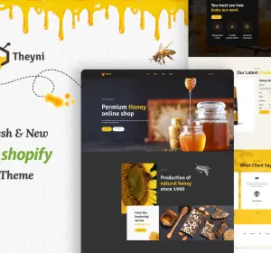 Theyni - Organic Food, Honey Shop Shopify Theme