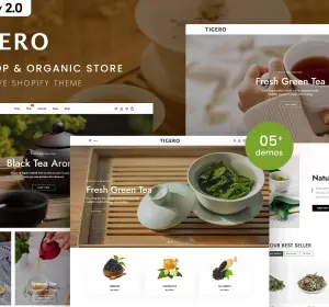 Tigero - Tea Shop & Organic Store Shopify Theme