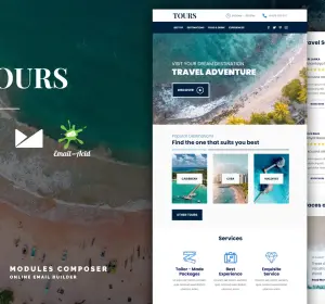 Tours - Book & Travel Responsive Email