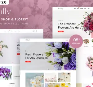 Tully - Flower Shop & FloristShopify 2.0 Theme