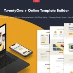 TwentyOne - Creative Portfolio Email + Builder