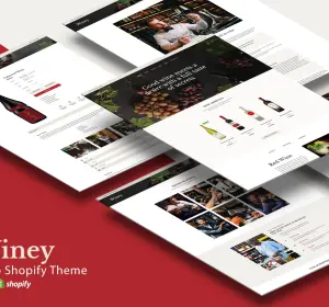 Winey - Liquor Store, Wine Shop Shopify Theme.