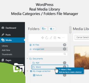 WordPress Real Media Library – Media Categories / Folders File Manager