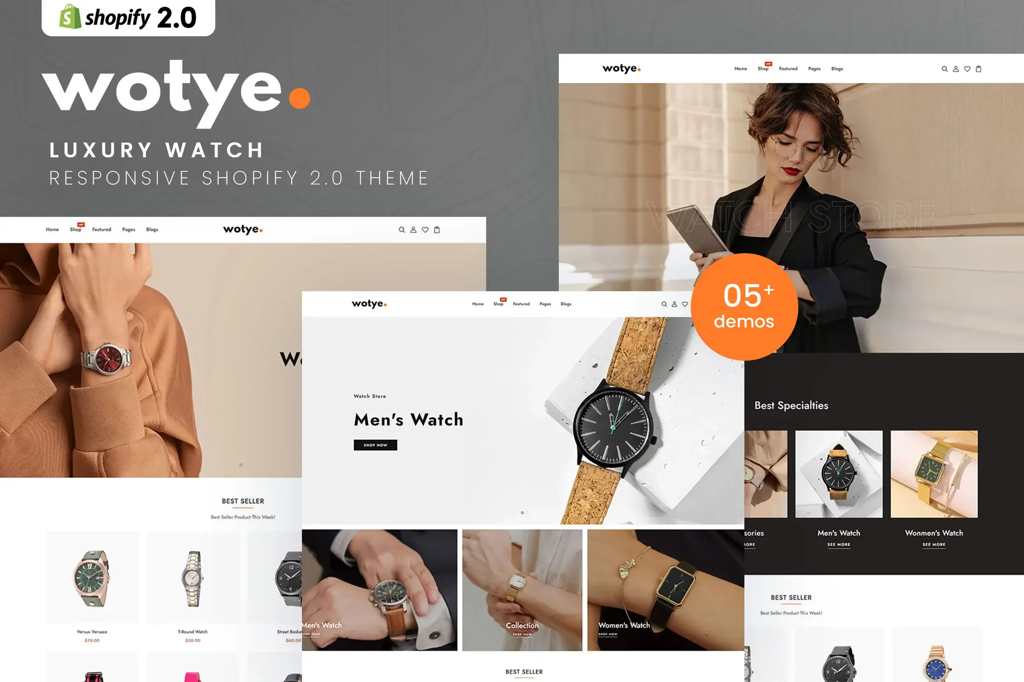 Wotye - Luxury Watch Shopify 2.0 Theme