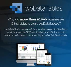 wpDataTables – Tables and Charts Manager for WordPress