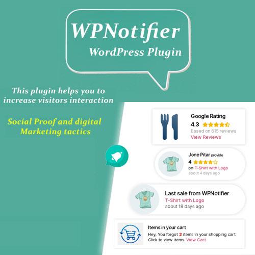 WPNotifier – Notification WordPress Marketing Plugin For Visitors Attention and Social Proof