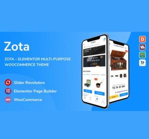 Zota – Elementor Multi-Purpose WooCommerce Theme