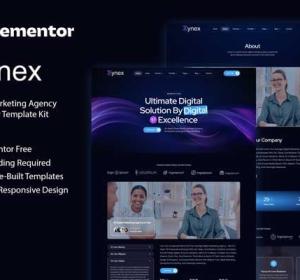 Zynex - Digital Marketing Agency Elementor Template Kit